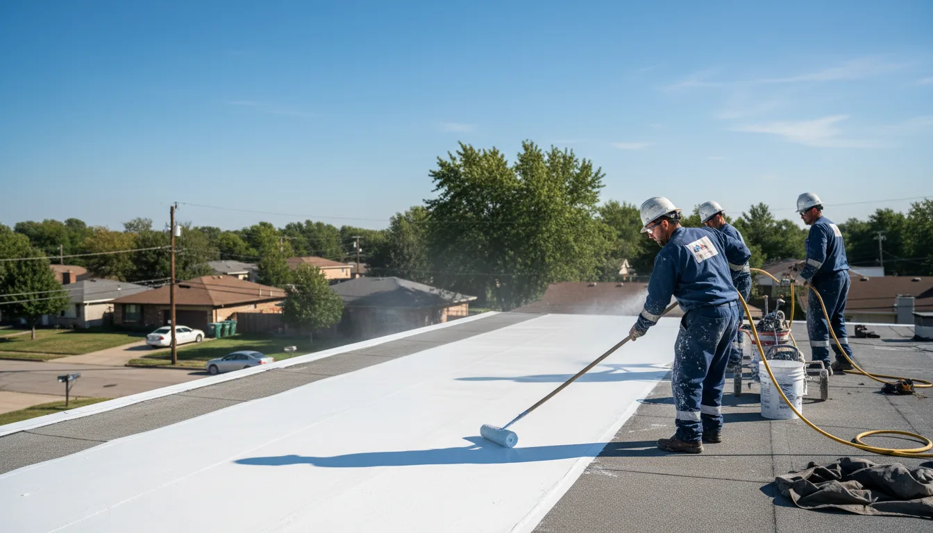 Commercial roof coating in Mccausland, IA near me